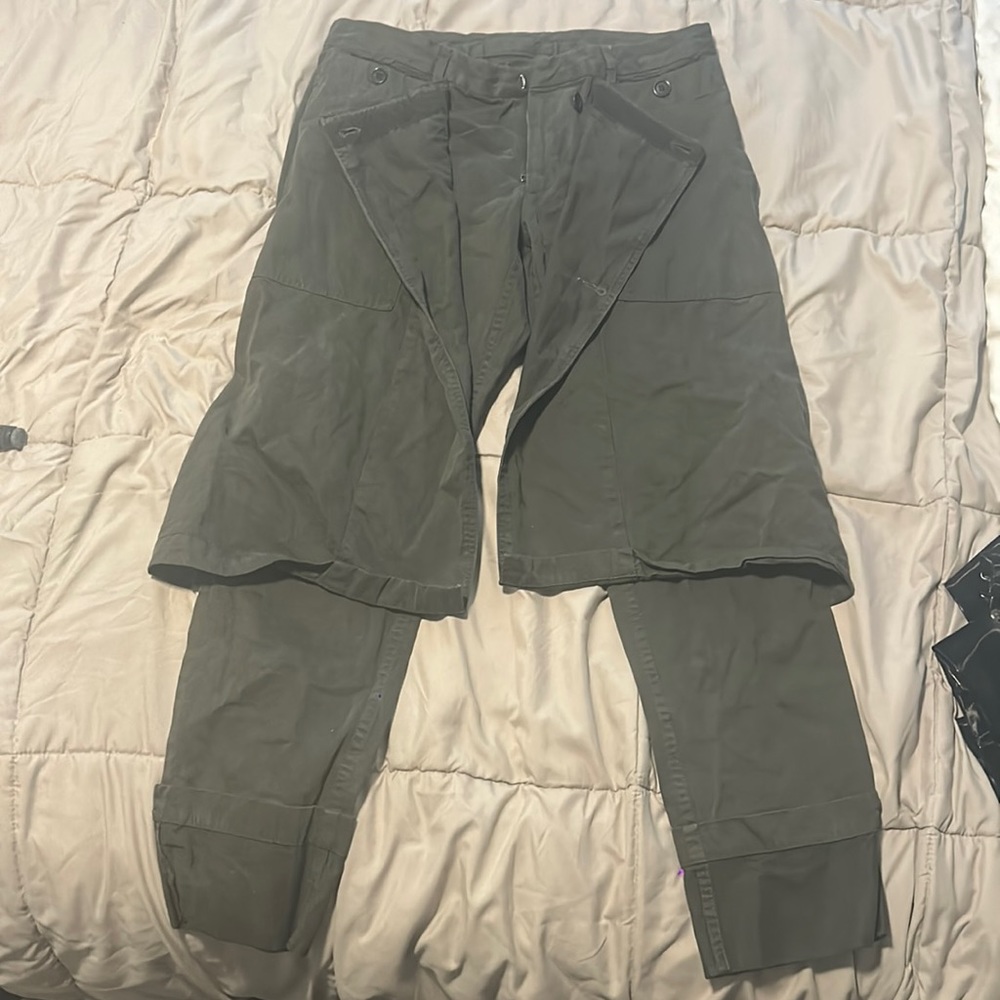 Dries van noten cropped kilt pants